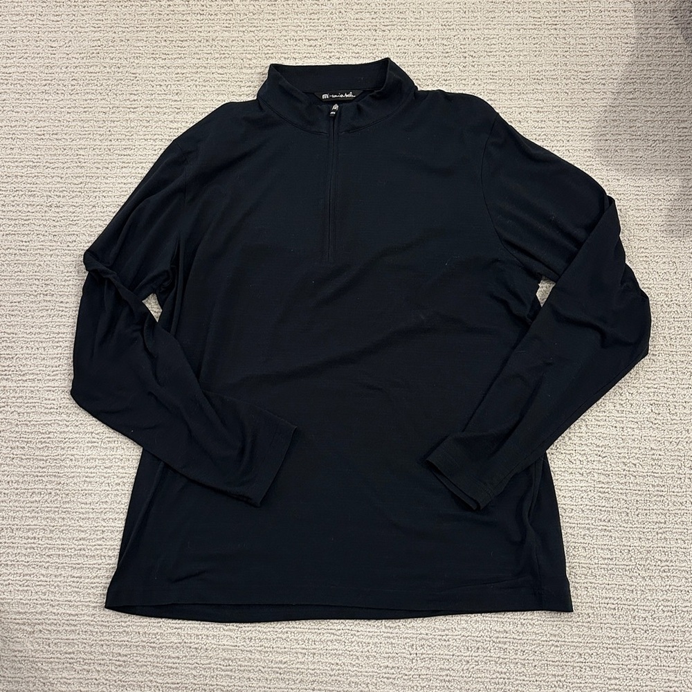 Travis Mathew Black Zip Pullover